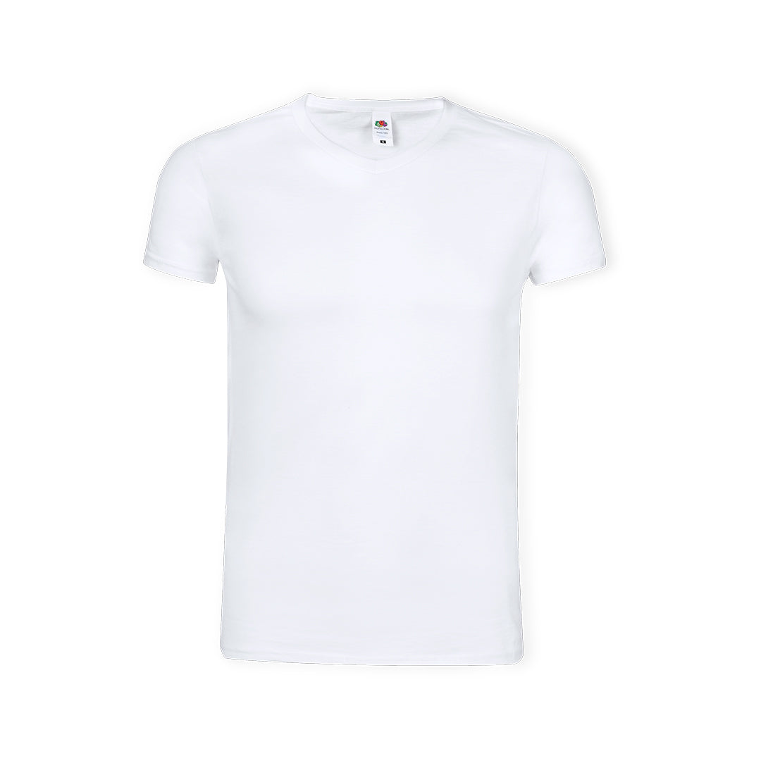 T-Shirt Adulte Col V 100% Coton 140g/m²
