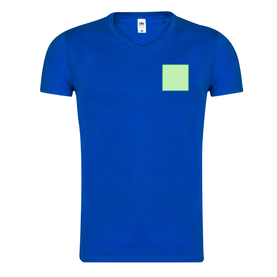 T-Shirt Adulte Col V 100% Coton 150g/m²