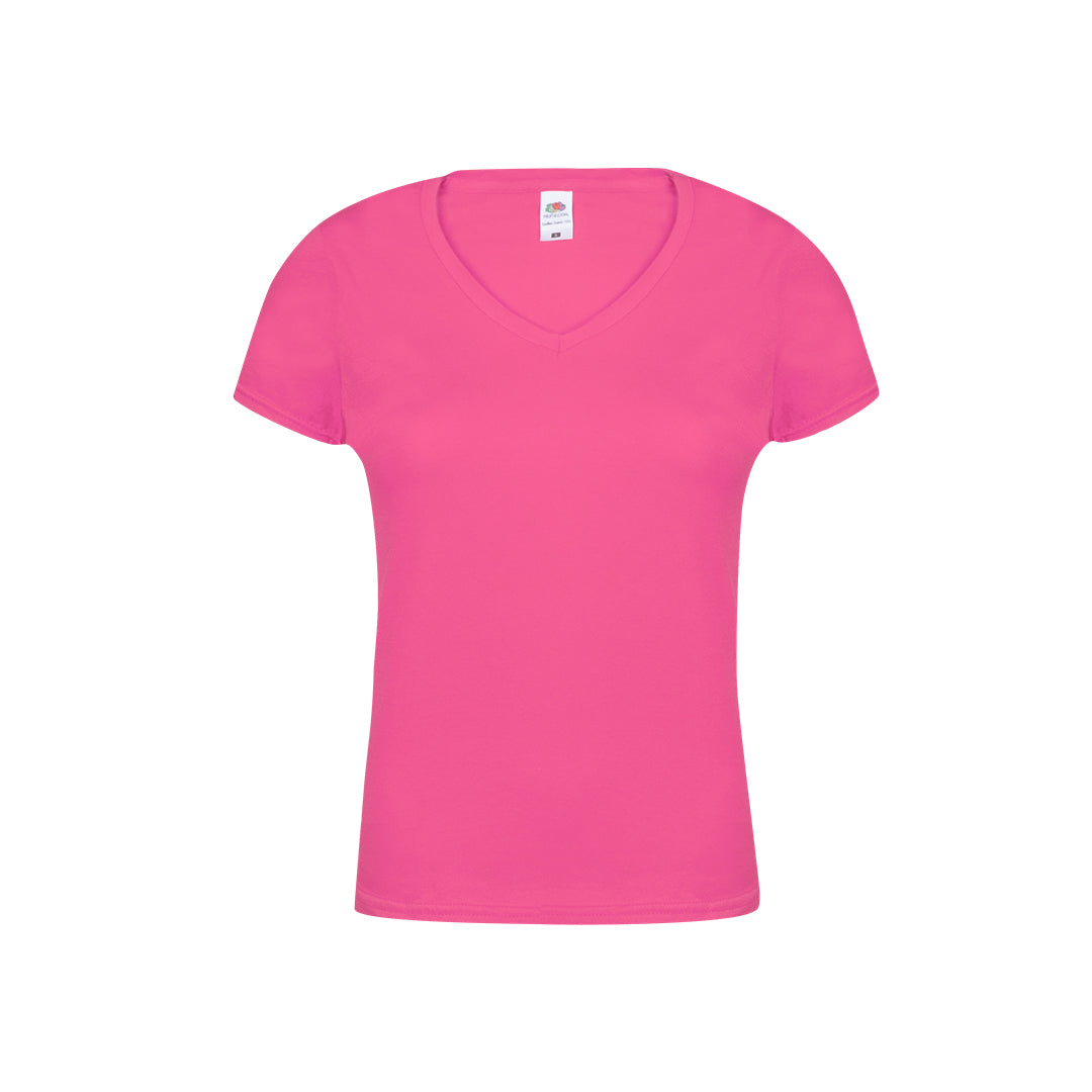 T-Shirt Femme Col V 100% Coton 150g/m²