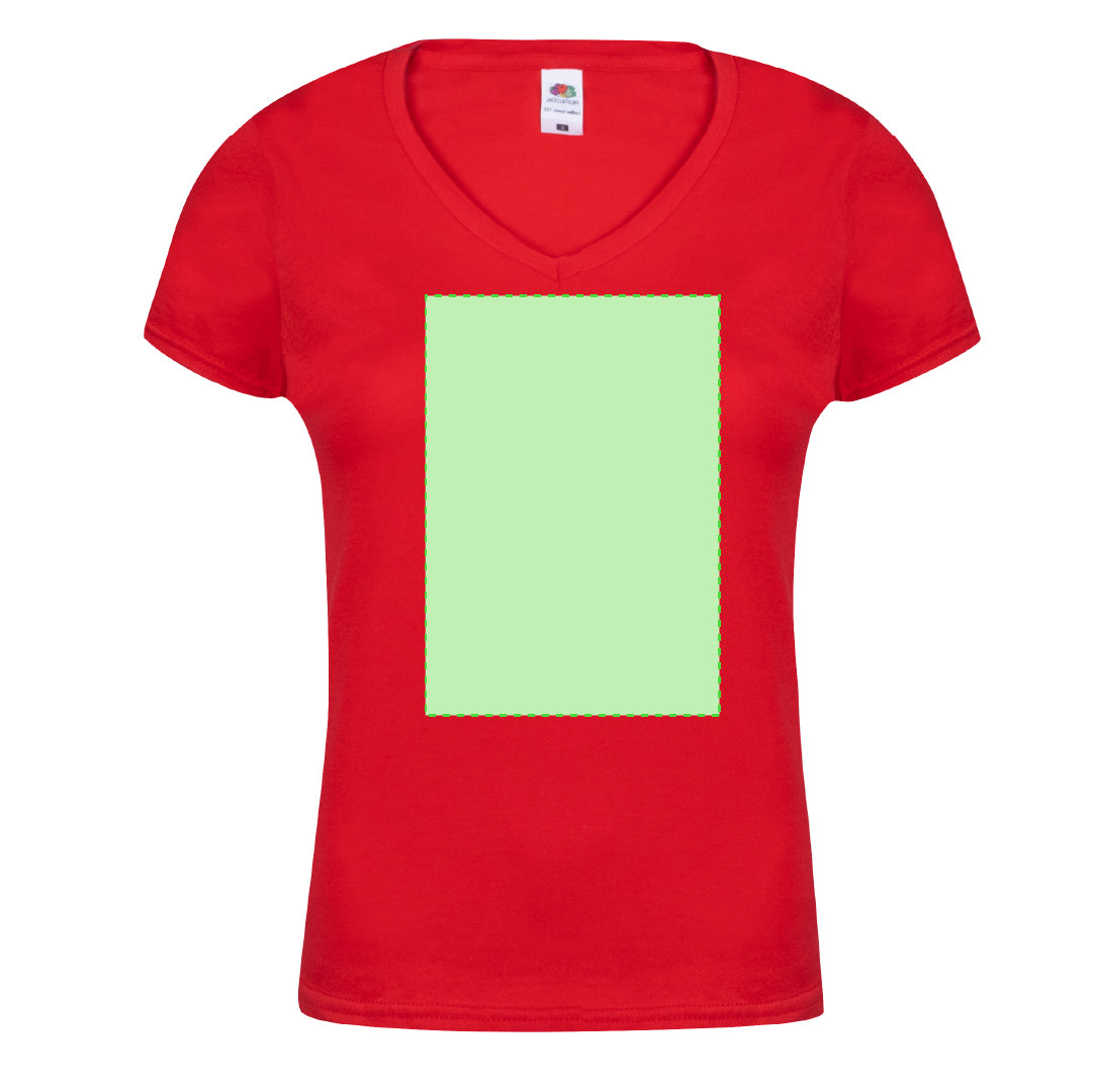 T-Shirt Femme Col V 100% Coton 150g/m²
