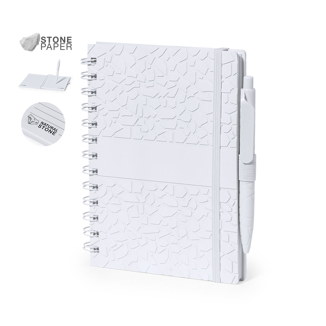 Carnet Amber Avec Stylo En Pierre Naturelle