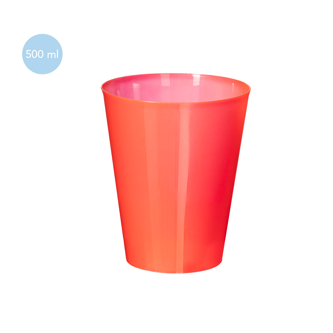 Verre Plastique Couleur Colorbert 500 ml