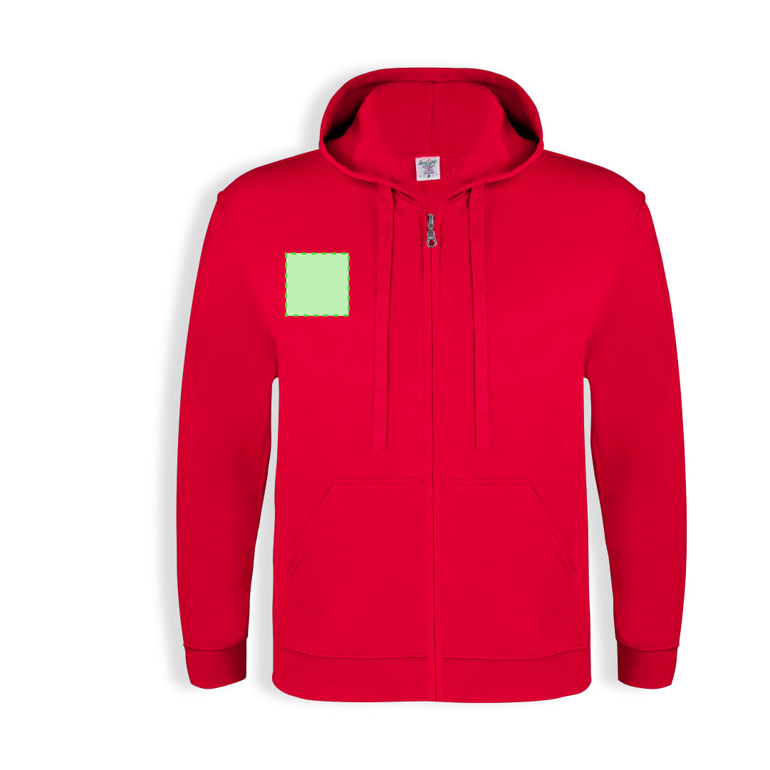 Sweat-shirt Adulte À Capuche Zippé Keya SWZ280