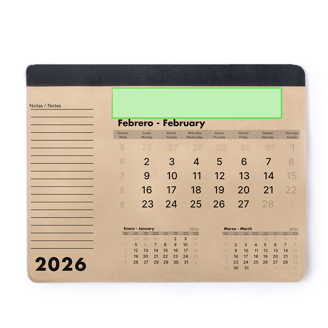 Tapis De Souris Calendrier Flen