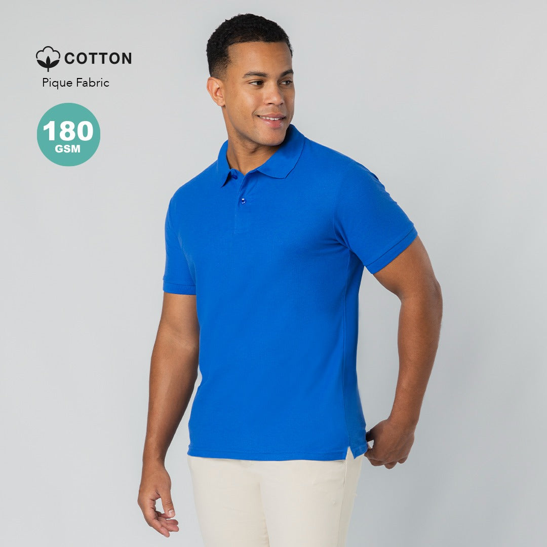 Polo Adulte Manche Courte 100% Coton 180 g/ m2
