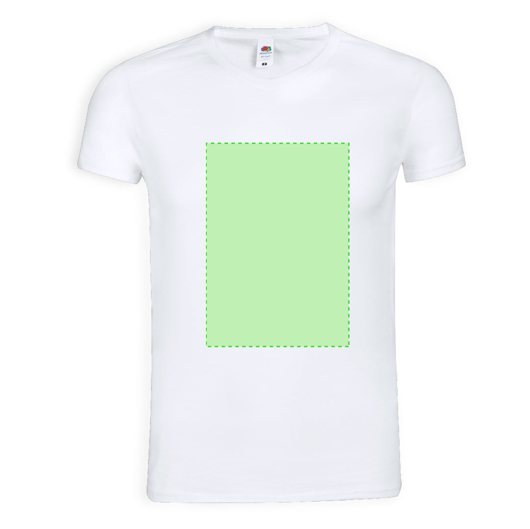 T-Shirt Adulte Col V 100% Coton 140g/m²