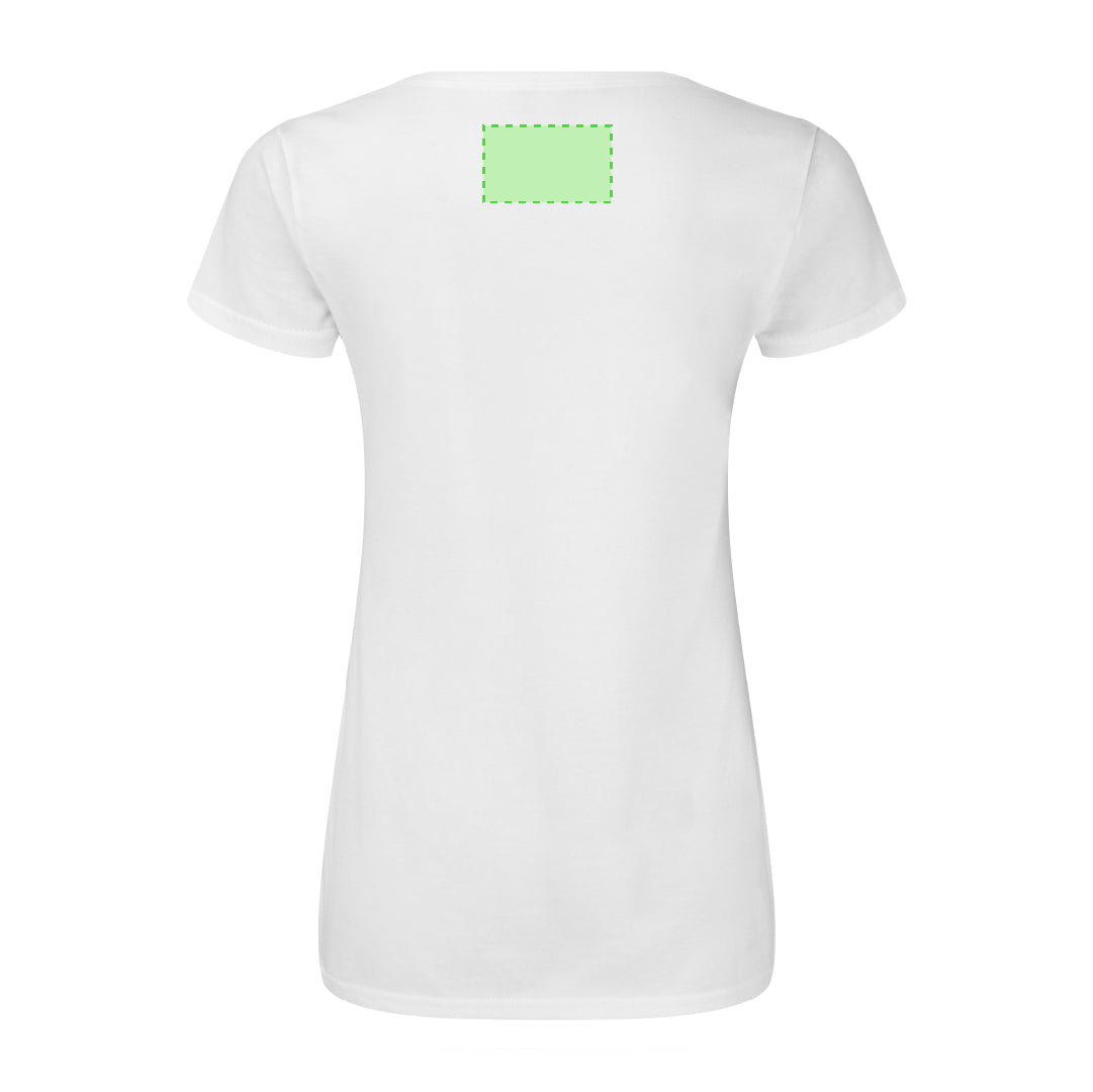 T-Shirt Femme Col V 100% Coton 140g/m²