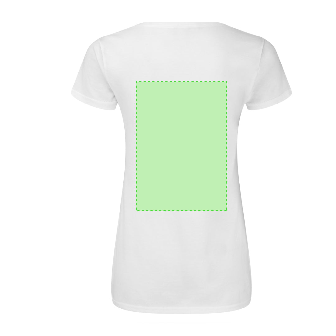 T-Shirt Femme Col V 100% Coton 140g/m²