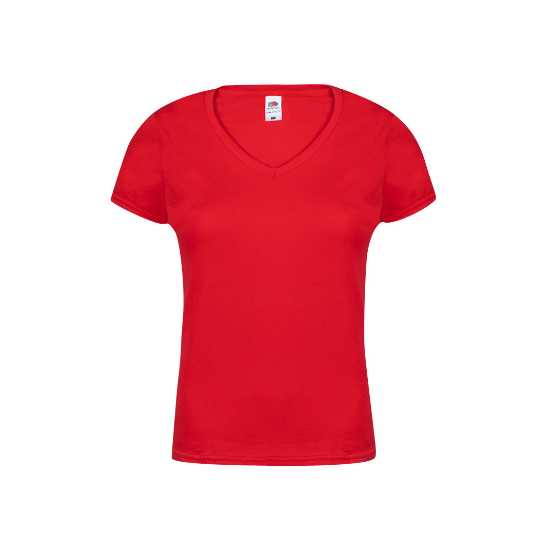 T-Shirt Femme Col V 100% Coton 150g/m²