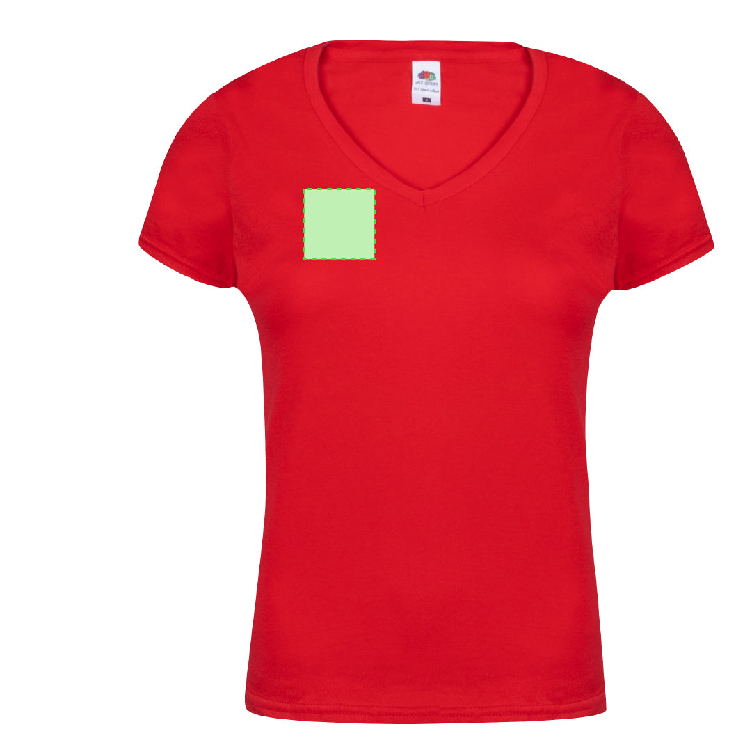 T-Shirt Femme Col V 100% Coton 150g/m²