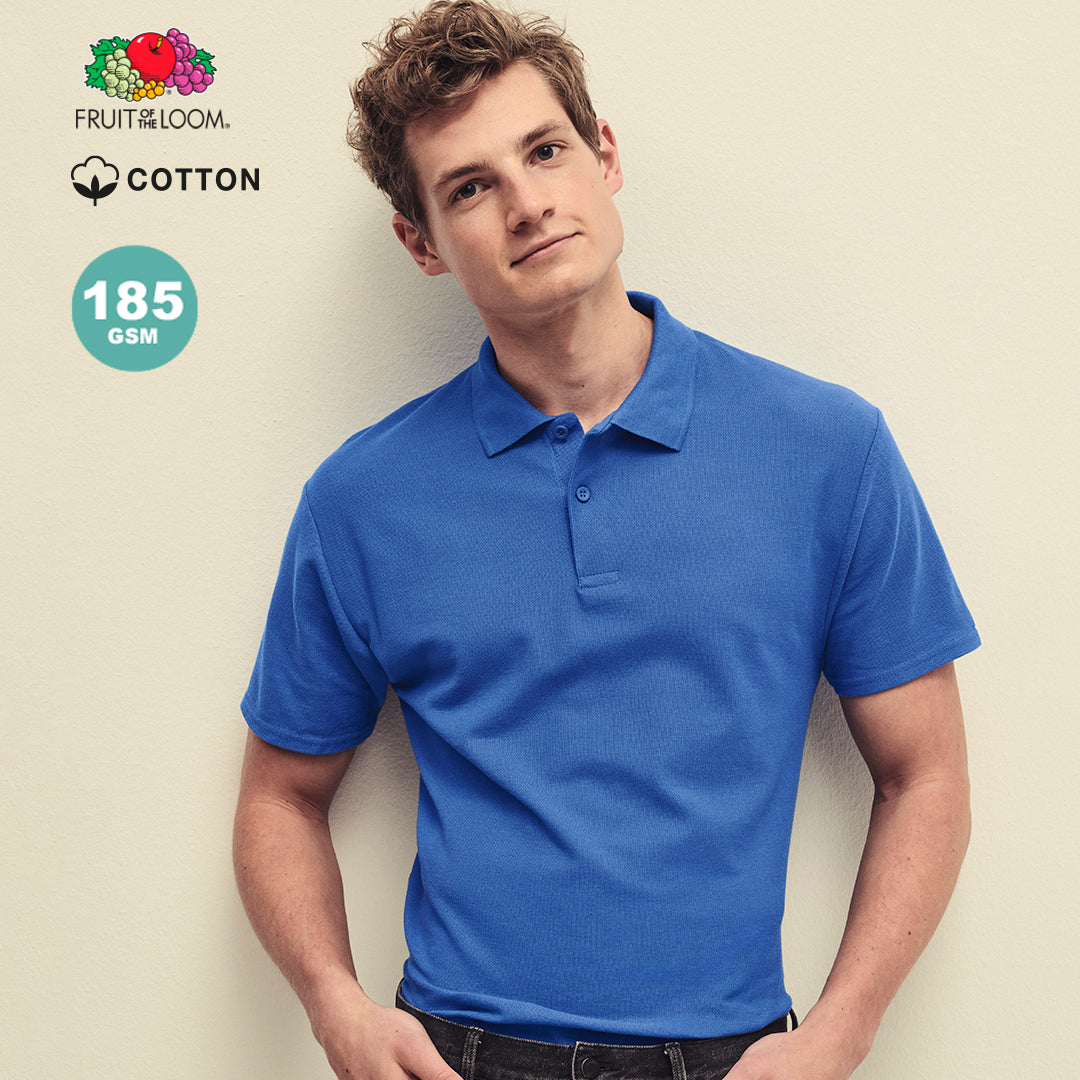 Polo Adulte Manche Courte 100% Coton 185 g/ m2
