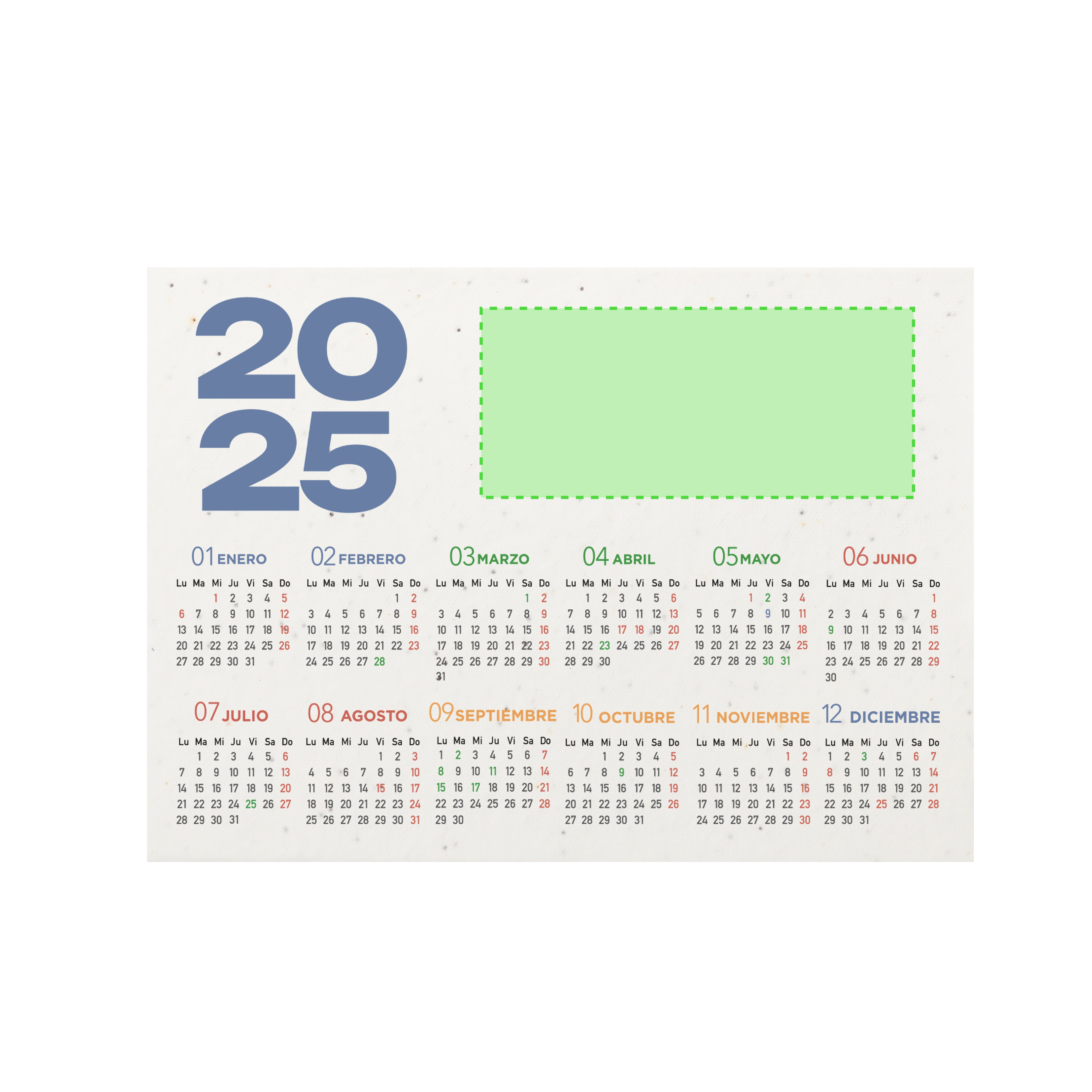 Calendrier de bureau Koryo Seed