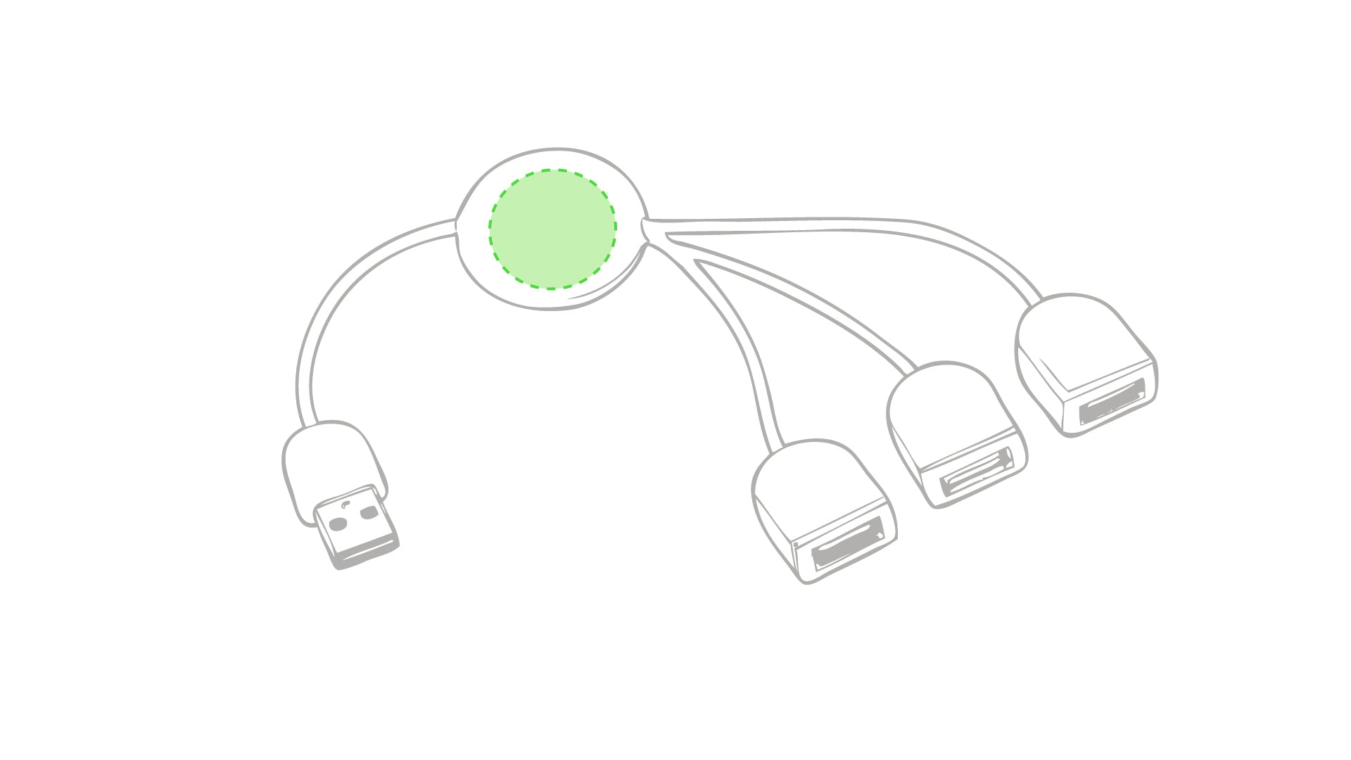 Port USB Pod