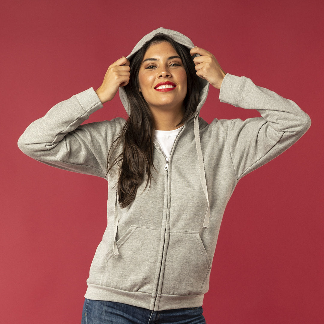Sweat-shirt Adulte À Capuche Zippé Keya SWZ280