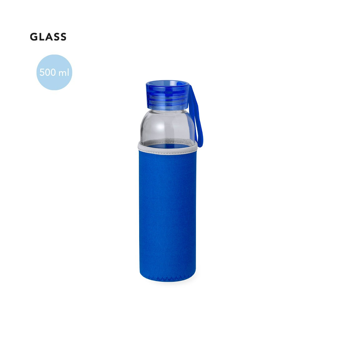 Gourde Venen 500 ml en verre avec étui