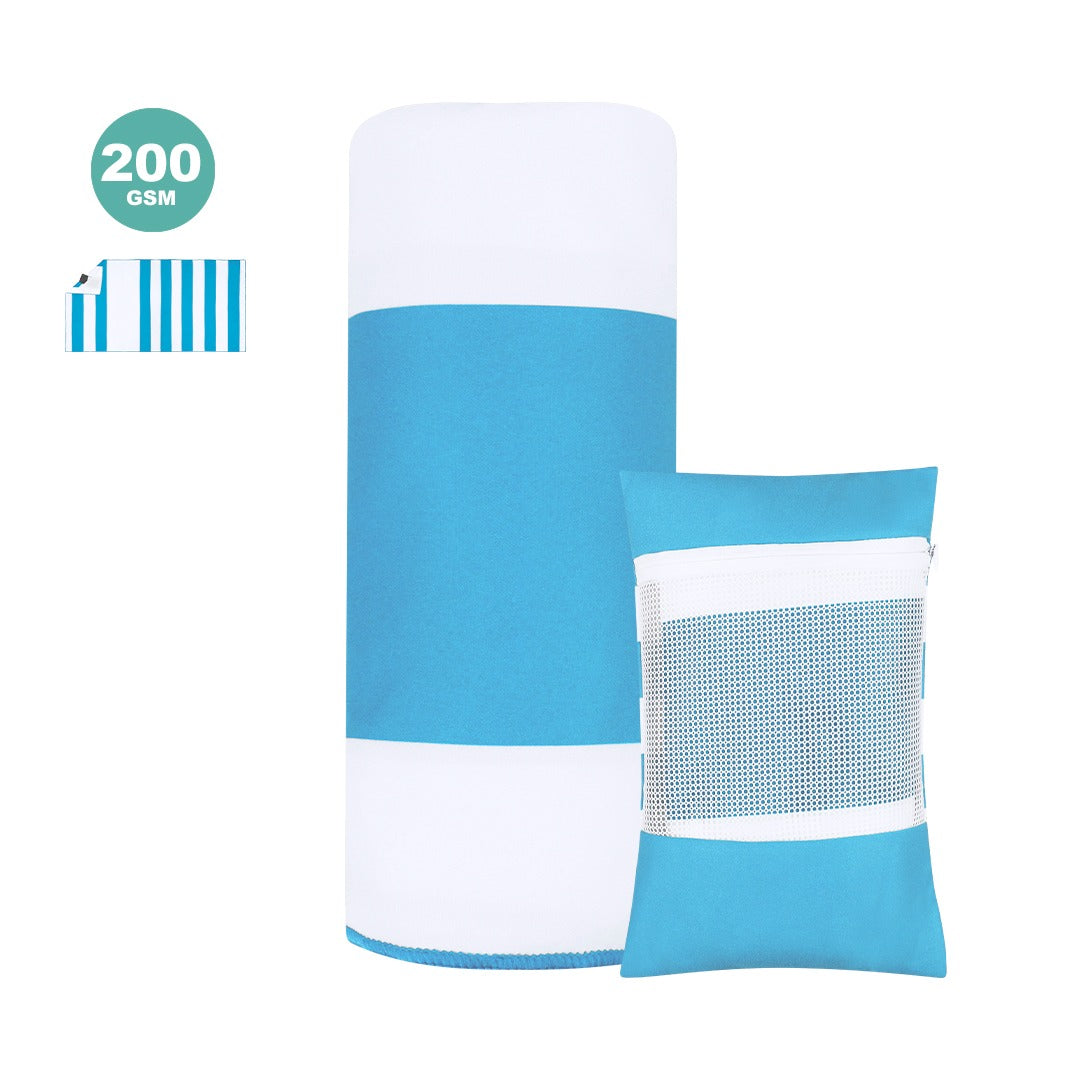 Serviette de plage Jeffrey avec poche imperméable et housse
