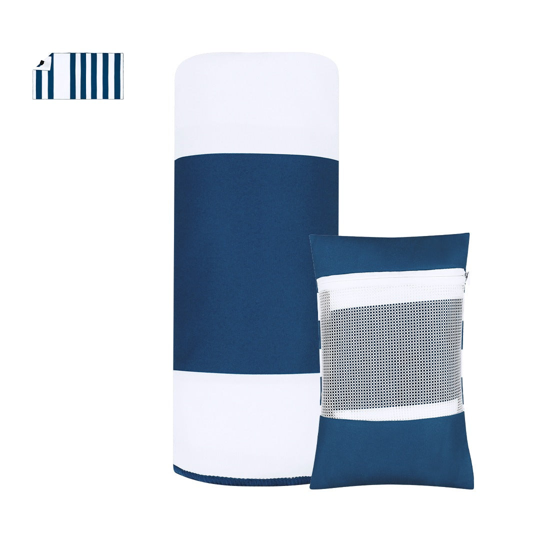 Serviette de plage Jeffrey avec poche imperméable et housse