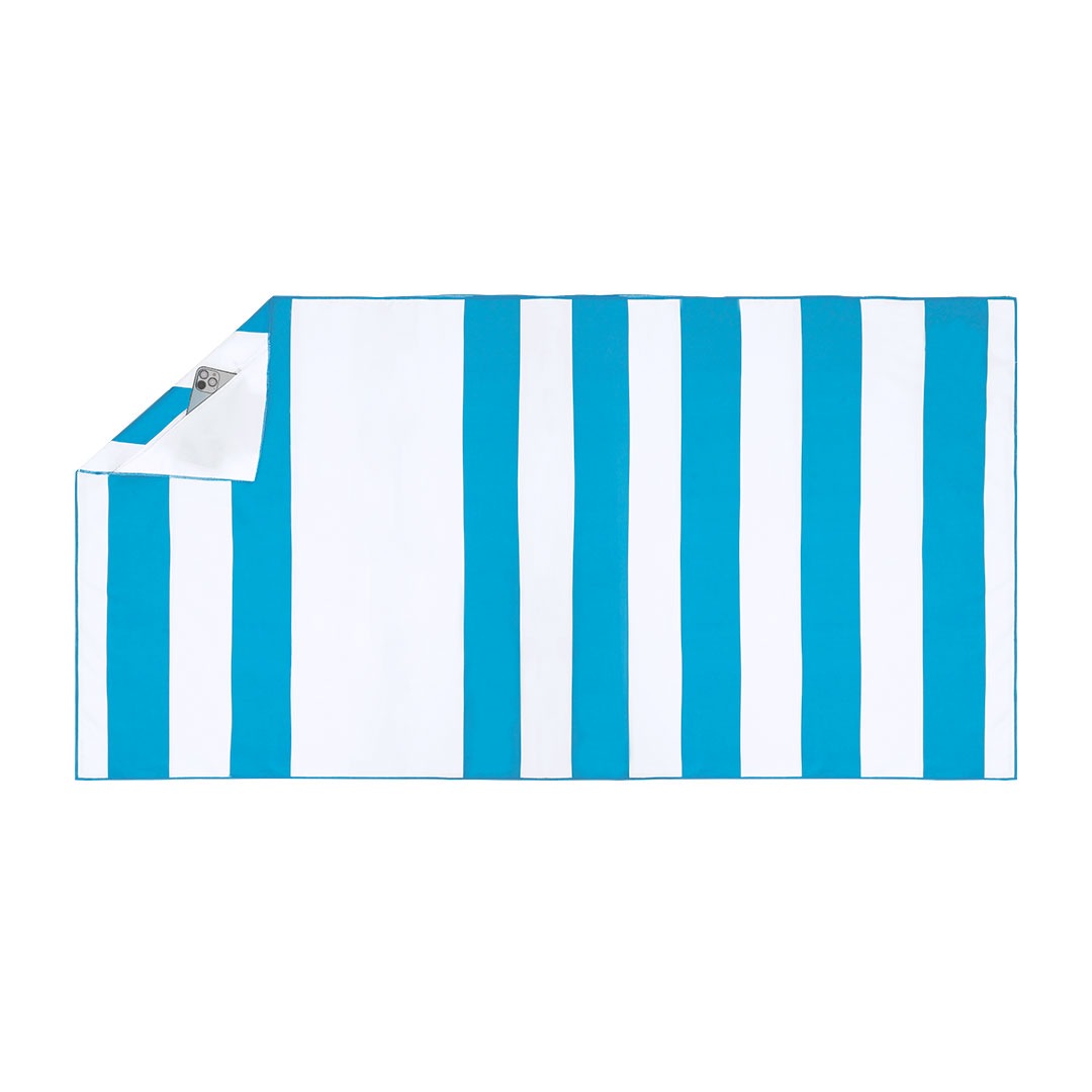 Serviette de plage Jeffrey avec poche imperméable et housse
